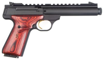 BROWNING Buck Mark Field Target 22LR 5.5" 10rd Pistol w/ Threaded Barrel - Black / Rosewood Grips - $499.99