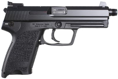 Heckler & Koch USP45 Tactical DA/SA Pistol w/Safety 704501TA5, 45 ACP, 5.09 in, Polymer Grip, Blue Finish, 10 Rd, w/3 Dot Sight - $1231.99