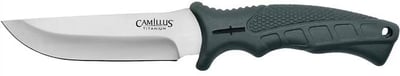 Camillus Drop Point Hunter Fixed Blade Knife 4.5" Drop Point 420 Polished Blade Polypropylene Handle Black - $5.99 (Free Shipping on $100+ Orders)