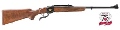 Ruger Number 1 75th Anniversary 270 Winchester, 22" Barrel, American Walnut, Engraved Black Rec, 1rd - $5730.39 + Free Shipping 