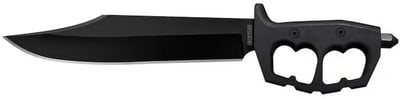 Cold Steel Chaos Bowie Fixed Blade Knife 10.5" Bowie SK-5 Black Blade Aluminum Handle Black - $50.96 (Free Shipping on $100+ Orders)
