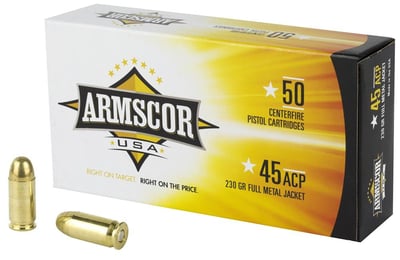 Armscor FAC45-12N .45 ACP 230-Gr. FMJ 1000 Round case - $415.99  ($8.99 Flat Rate Shipping)