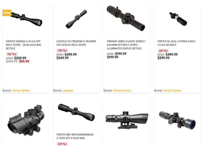 10% off All Optics with coupon code "10OFFOPTIC" @ Dirty Bird Industries