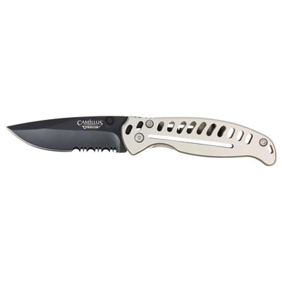 Camillus EDC3 Folding Drop Point Knife, Silver - $10.99