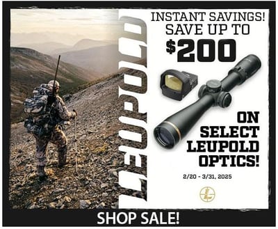 Save Up To $200 On Select Leupold Optics @ Midsouth Shooting Supply 