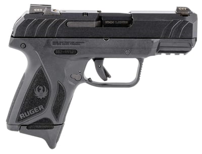 Ruger 3815 Security-9 Pro Compact 9mm Luger 3.42" 10+1 Black Blued Steel Black Polymer Grip - $328.67 