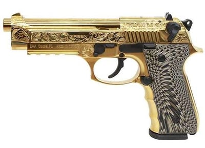 EAA Girsan Regard MC Deluxe 9mm Luger 4.90" 18+1 Gold Plated - $634.98 (E-mail Price)