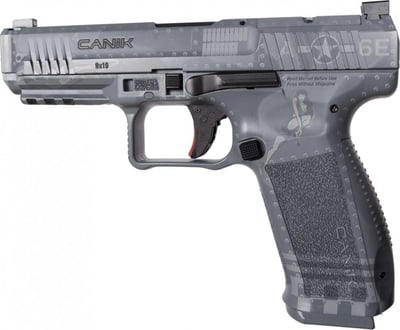 Canik Mete SFT 9mm 4.46" Barrel Black Grey Bomber Finish Optic Ready/Serrated Slide 18 Round - $455 (add to cart price) 