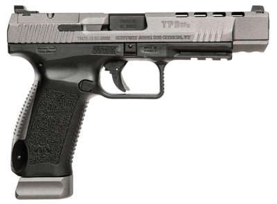 Century HG3774GN TP9SFx Canik 9mm Luger 5.20" 20+1 Black Black Interchangeable Backstrap Grip Tungsten Gray - $409.99 (add to cart to get this price) 
