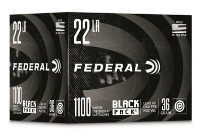 Federal Black Pack 22LR 2200 Rounds (2 boxes) Hollow Point Rimfire - $93.98 after purchasing with Academy Credit Card and $20 MIR (Free S/H over $25, $8 Flat Rate on Ammo or Free store pickup)