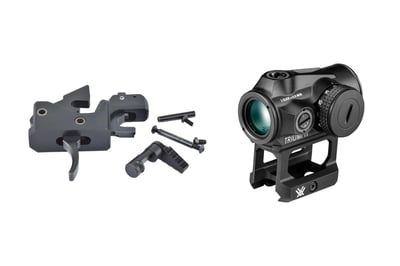 Partisan Triggers Disruptor AR-15 3 Position Drop In Forced Reset Trigger (Black, Green) + Vortex Triumph 2 MOA Red Dot Sight - $299.95 