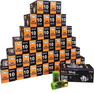 Sterling 12 Gauge Tactical Series 1.96" 1oz Mini-Slug 280 Round Case - $229.99