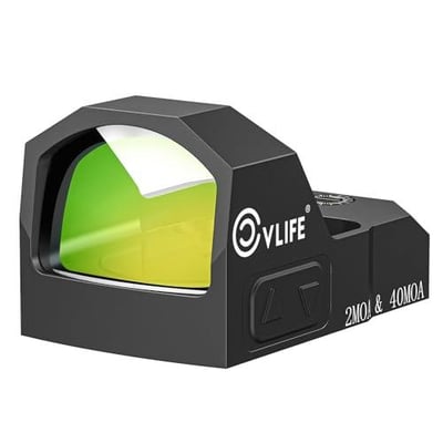 CVLIFE WolfCovert Multi Reticle Green Dot Compatible with RMR, 2 MOA Dot & 40 MOA Circle with Adapter Plate for MOS & 21mm Picatinny - $83.99 w/code "Z86R859R" + FREE Shipping