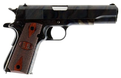 Thompson 1911GCH 1911 Color Case Hardened 45 ACP 5" 7+1 Case Hardened Checkered Wood w/US Logo Grip - $1081.99