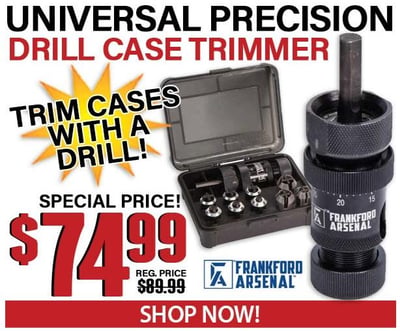 Frankford Arsenal Platinum Series Universal Precision Case Trimmer - $74.99