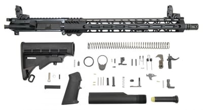 PSA 16" Mid-Length 5.56 NATO 1:7 Nitride 15" Lightweight M-Lok Classic Rifle Kit With MBUS Sight Set - $419.99 shipped