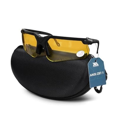 xaegistac Shooting Glasses with Case Anti Fog Hunting Safety Glasses UV400 Z87.1 Certificated (10 Colors) - $11.3 + FREE Shipping