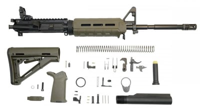 PSA 16" M4 5.56 NATO 1/7 Nitride MOE CTR Rifle Kit w/MBUS Rear, ODG - $549.99