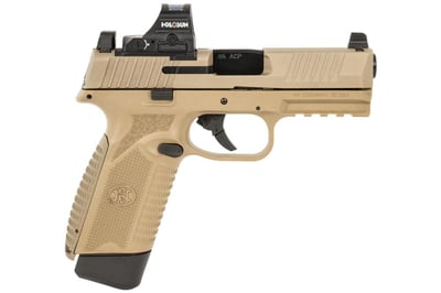 FN 545 MRD 45 ACP Striker Fired Semi-Auto Pistol - 4.1" - FDE - Holosun 407C - 15rd - 66-101918 - $849  ($8.99 Flat Rate Shipping)