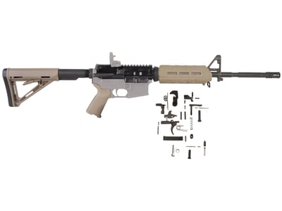 Del-Ton AR-15 M4 MOE M-LOK Carbine Kit 5.56x45mm NATO 1 in 9" Twist 16" Medium Contour Barrel - $368.35