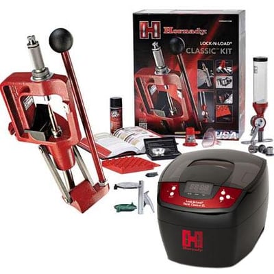 Hornady Lock-N-Load Classic Single Stage Press Reloading Kit with FREE 2 Liter Sonic Cleaner Combo - $389.99 + 500 FREE bullets via MIR