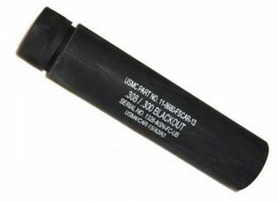 Guntec Ar308 Fake Suppressor - 5.5" 5/8x24 Threads Black - $48.33