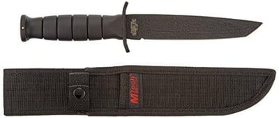 MTech USA Rescue Team Fixed Blade Survival Knife, Black Straight Edge Tanto 10-1/2" Overal - $8.97 (Free S/H over $25)