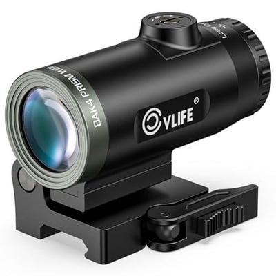 40% off CVLIFE Eaglefeather 3X/4X/5X Compact Magnifier with Quick-Release Mount, 3.54"/3.35"/3.14" Eye Relief,Large Field of View,Flip-to-Side red dot Magnifier, 2000G Shockproof,Absolute&Lower 1/3 Co-Witness w/code OPUCVHO9 - $89.99 + FREE Shipping