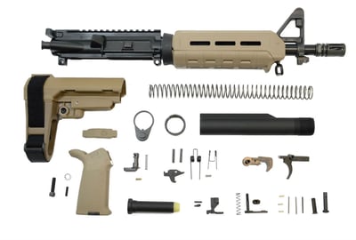 PSA 10.5" 5.56 NATO 1:7 Phosphate MOE SBA3 Pistol Kit, Flat Dark Earth - $429.99 + Free Shipping