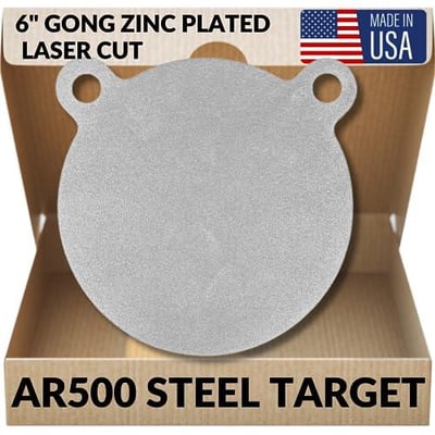 AR500 Steel Targets for Shooting Laser Cut Zinc Plated USA Steel - $17.97 (Free S/H over $25)