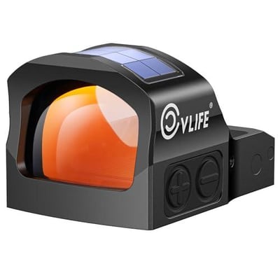 36% off CVLIFE WildHawk X Solar Auto Brightness Red/Green Dot Sight for RMR & Full-Sized Setups, 2 MOA Dot & 48/32 MOA Circle Open Reflex Optics, Motion Awake 3000G Shockproof with Adapter for MOS & Picatinny w/code G8J5KEX7 + FREE Shipping