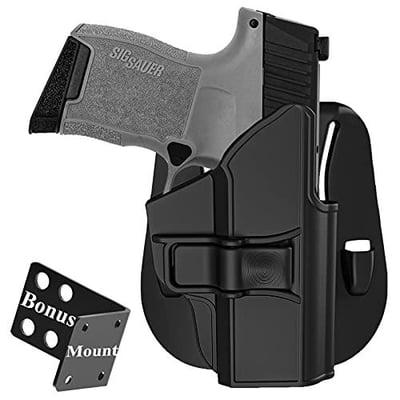 Gun Holster fit Sig sauer P365 Micro-Compact 9mm, Sig P365 SAS, OWB Paddle Holster, Outside Waistband Carry Holster, Adjustable Cant & Quick Release - Right Handed - $10.49 (Free S/H over $25)