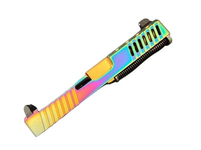 Complete Assembled Matrix Arms RMR Oil Slick Slide Glock 19 TiN Barrel Tall Sights - $229.99 