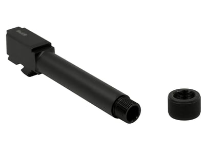 Swenson Barrel for Glock 19 9mm 1 in 16" Twist 4.56" Steel Black Nitride 1/2" 28 Threaded Muzzle with Thread Protector - $64.99