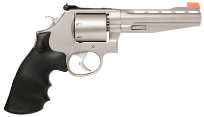 Smith & Wesson Performance Center 686 Plus .357 Mag Revolver, 5" Barrel, Adjustable Sights, Silver - $769.99 