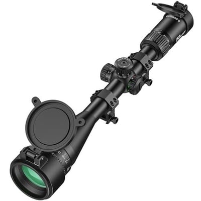 EZshoot Scope with Red and Green Illuminated Reticle, Zero Reset and Locking Turrets, Adjustable Objective,1 Inch Tube with 20mm Rings, Second Focal Plane - $59.99 w/code "74HFBKEW" + FREE Shipping