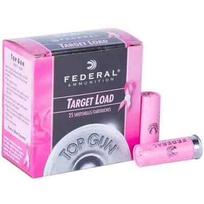 Federal Top Gun Pink 12 Gauge 2-3/4in #8 1-1/8oz Target Shotshells 25 Rounds - $7.99 (5% Off on 10 or more boxes)  (Free S/H over $75 or Free store pickup)