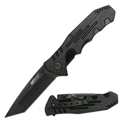 MTECH USA Tactical Folding Knife With 440 Stainless Tanto Blade,Black - $8.49 + FREE Shipping