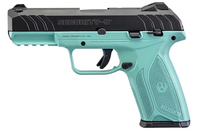 Ruger Security-9 9mm Semi-Auto Pistol with Turquoise Grip Frame - $288.20 (Free S/H on Firearms)