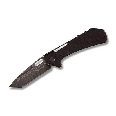 Buck Tanto Marksman with Black Anodized Aluminum Handle and Stonewash Coated 154CM Stainless Steel 3.625" Tanto Tip - $104.99