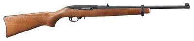 Ruger 10/22 Carbine 18.5" Barrel 22 LR 10rd Black/Hardwood - $199.98 