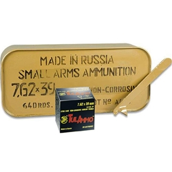 TulAmmo 7.62x39mm Russian 122 Grain FMJ 640 Rounds in Ammo Can - $249.99