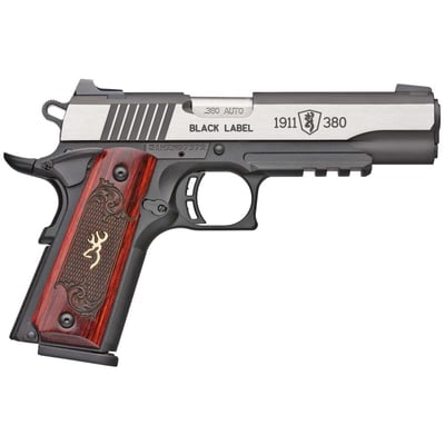 Browning 1911-380 Black Label Medallion Pro .380 ACP Compact Pistol with Rosewood Grips - $716.56 When added to cart 