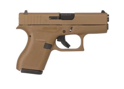 Glock G42 Flat Dark Earth 380 ACP 3.25" 6rd - $399 