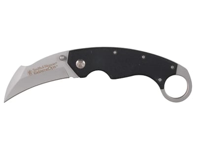 S&W ExtremeOps Folding Pocket Knife 3.1" Karambit 400 Series Stainless Steel Blade G-10 Handle Black - $13.59 (Free S/H over $49)