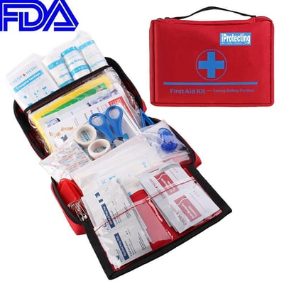 First Aid Kit 119 pcs - Emergency Survival Bag - $10.48 after code "AABBCC99" + Free S/H over $35 (Free S/H over $25)