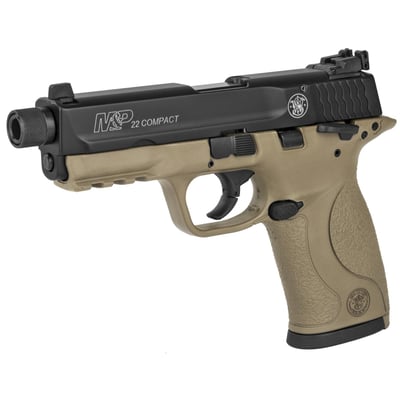 Smith & Wesson M&P Compact, .22 LR, 3.5" Threaded Barrel, FDE, 10Rds - $399.99 