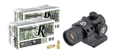 Riton Optics 1 Tactix RRD 2.0 MOA Red Dot Sight + Remington 9mm 115 Gr FMJ, 200 Rounds - $100 (Free S/H)