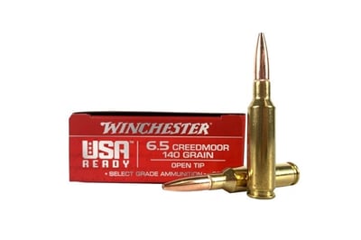 Winchester USA 6.5 Creedmoor 140 Grain Open Tip Rifle Ammo 200 round - $159.95 