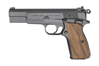 Springfield Model SA-35 9mm Pistol with Walnut Grips and Matte Blued Finish - $624.99 